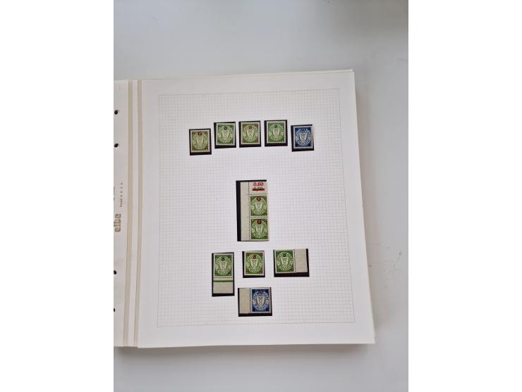 1920/39, sehr interessante und inhaltsreiche ungebrauchte/postfrische und gestempelte Sammlung, beginnend mit reichhaltigem T