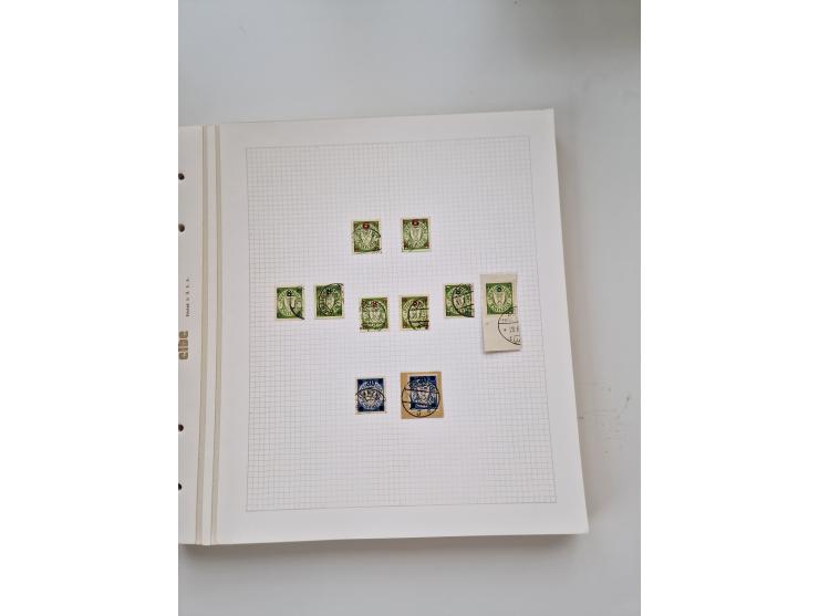 1920/39, sehr interessante und inhaltsreiche ungebrauchte/postfrische und gestempelte Sammlung, beginnend mit reichhaltigem T