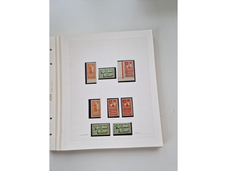 1920/39, sehr interessante und inhaltsreiche ungebrauchte/postfrische und gestempelte Sammlung, beginnend mit reichhaltigem T
