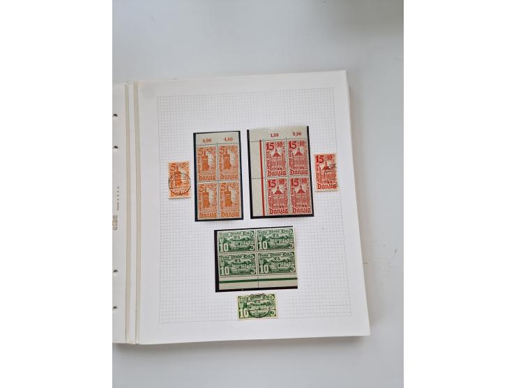 1920/39, sehr interessante und inhaltsreiche ungebrauchte/postfrische und gestempelte Sammlung, beginnend mit reichhaltigem T