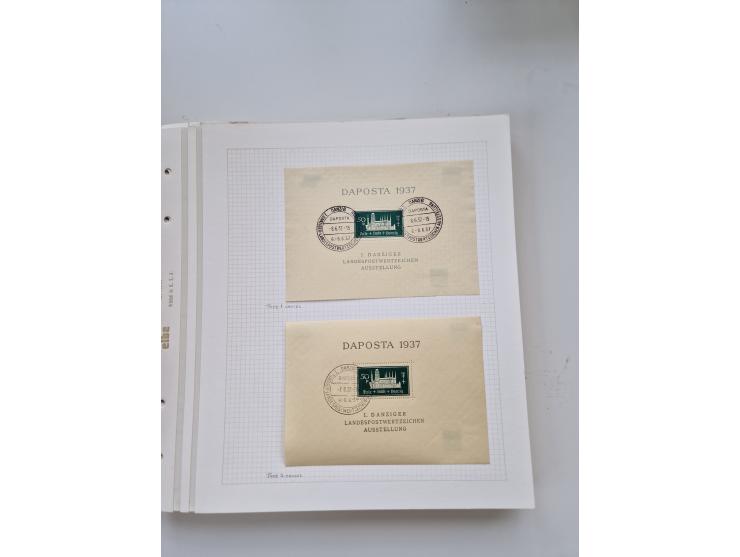 1920/39, sehr interessante und inhaltsreiche ungebrauchte/postfrische und gestempelte Sammlung, beginnend mit reichhaltigem T