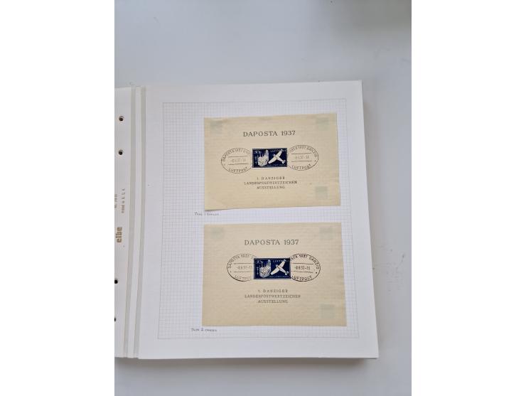 1920/39, sehr interessante und inhaltsreiche ungebrauchte/postfrische und gestempelte Sammlung, beginnend mit reichhaltigem T