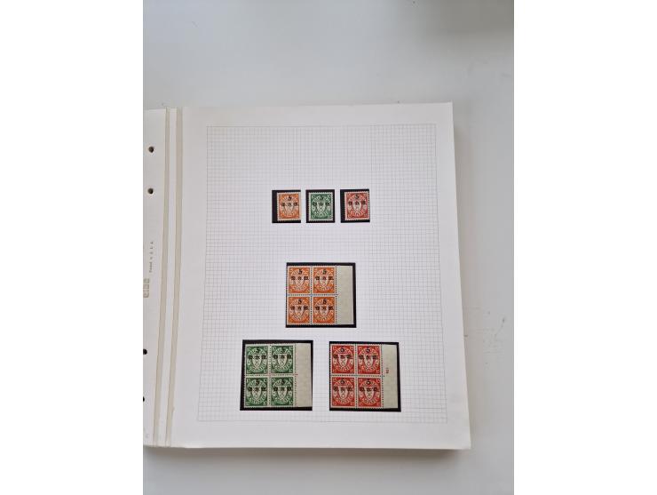 1920/39, sehr interessante und inhaltsreiche ungebrauchte/postfrische und gestempelte Sammlung, beginnend mit reichhaltigem T