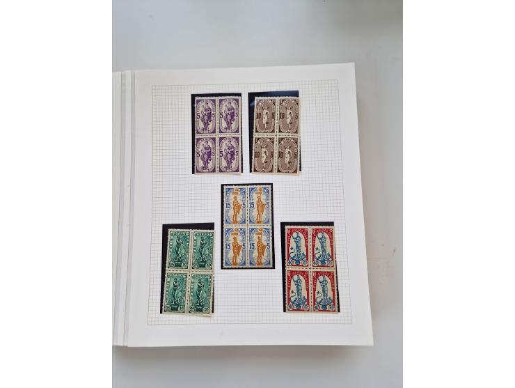 1920/39, sehr interessante und inhaltsreiche ungebrauchte/postfrische und gestempelte Sammlung, beginnend mit reichhaltigem T