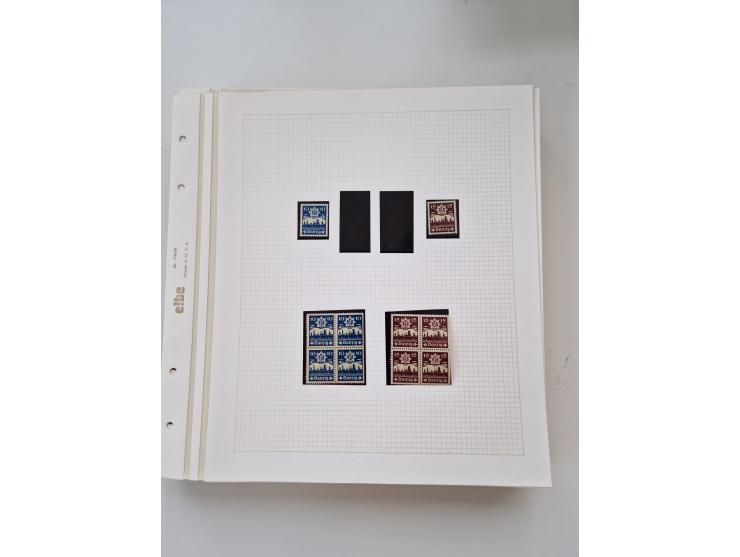 1920/39, sehr interessante und inhaltsreiche ungebrauchte/postfrische und gestempelte Sammlung, beginnend mit reichhaltigem T