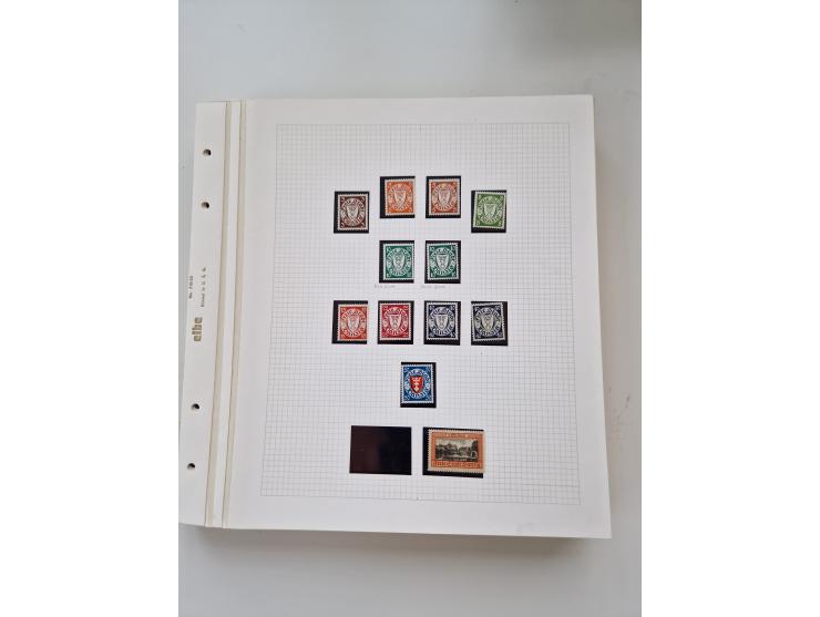 1920/39, sehr interessante und inhaltsreiche ungebrauchte/postfrische und gestempelte Sammlung, beginnend mit reichhaltigem T