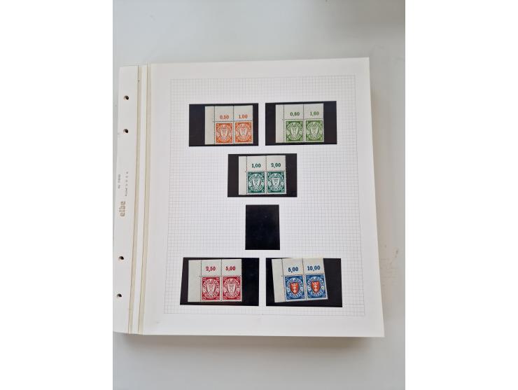1920/39, sehr interessante und inhaltsreiche ungebrauchte/postfrische und gestempelte Sammlung, beginnend mit reichhaltigem T
