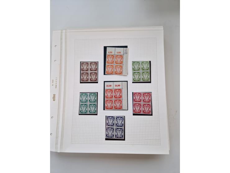 1920/39, sehr interessante und inhaltsreiche ungebrauchte/postfrische und gestempelte Sammlung, beginnend mit reichhaltigem T