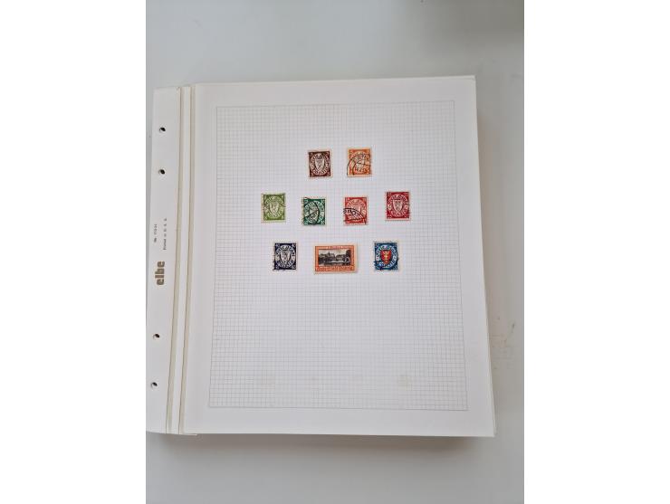 1920/39, sehr interessante und inhaltsreiche ungebrauchte/postfrische und gestempelte Sammlung, beginnend mit reichhaltigem T