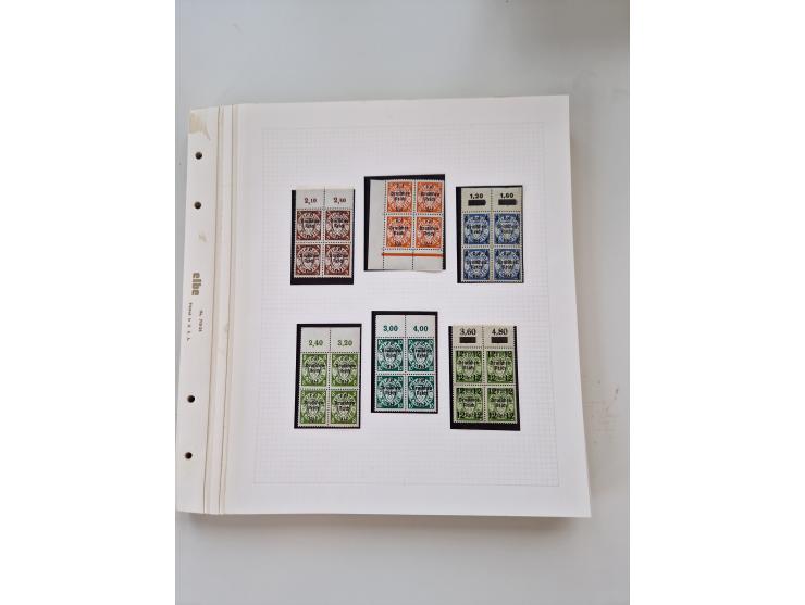 1920/39, sehr interessante und inhaltsreiche ungebrauchte/postfrische und gestempelte Sammlung, beginnend mit reichhaltigem T