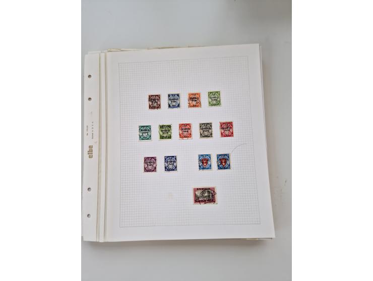 1920/39, sehr interessante und inhaltsreiche ungebrauchte/postfrische und gestempelte Sammlung, beginnend mit reichhaltigem T