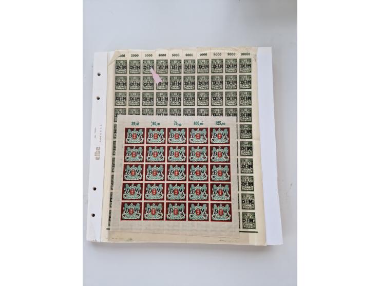 1920/39, sehr interessante und inhaltsreiche ungebrauchte/postfrische und gestempelte Sammlung, beginnend mit reichhaltigem T