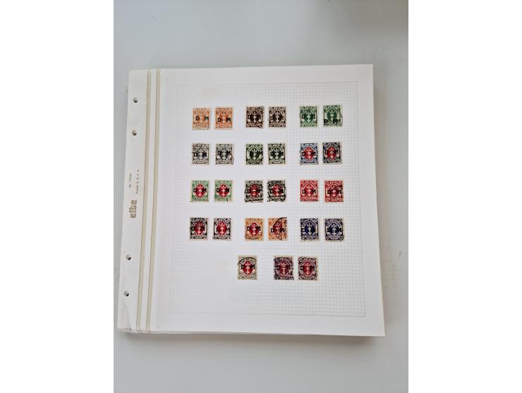 1920/39, sehr interessante und inhaltsreiche ungebrauchte/postfrische und gestempelte Sammlung, beginnend mit reichhaltigem T