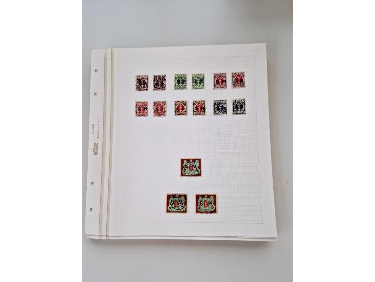 1920/39, sehr interessante und inhaltsreiche ungebrauchte/postfrische und gestempelte Sammlung, beginnend mit reichhaltigem T