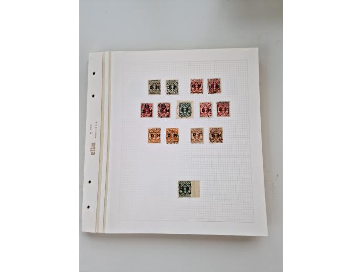 1920/39, sehr interessante und inhaltsreiche ungebrauchte/postfrische und gestempelte Sammlung, beginnend mit reichhaltigem T