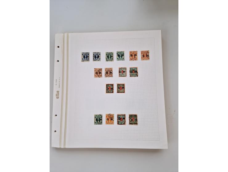 1920/39, sehr interessante und inhaltsreiche ungebrauchte/postfrische und gestempelte Sammlung, beginnend mit reichhaltigem T