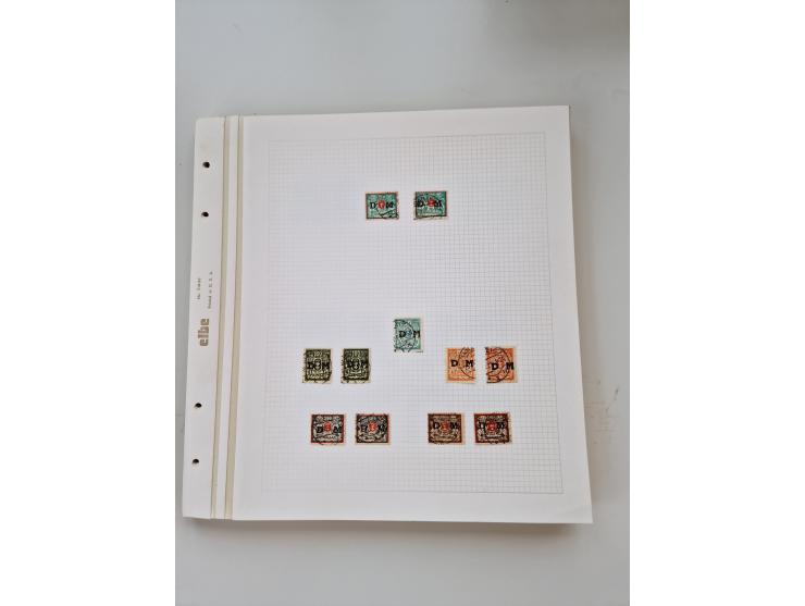 1920/39, sehr interessante und inhaltsreiche ungebrauchte/postfrische und gestempelte Sammlung, beginnend mit reichhaltigem T