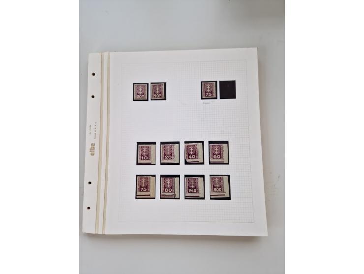 1920/39, sehr interessante und inhaltsreiche ungebrauchte/postfrische und gestempelte Sammlung, beginnend mit reichhaltigem T