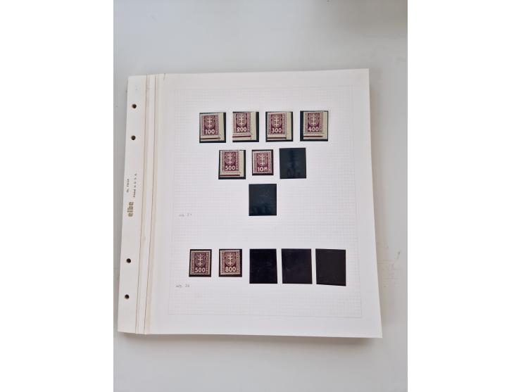 1920/39, sehr interessante und inhaltsreiche ungebrauchte/postfrische und gestempelte Sammlung, beginnend mit reichhaltigem T