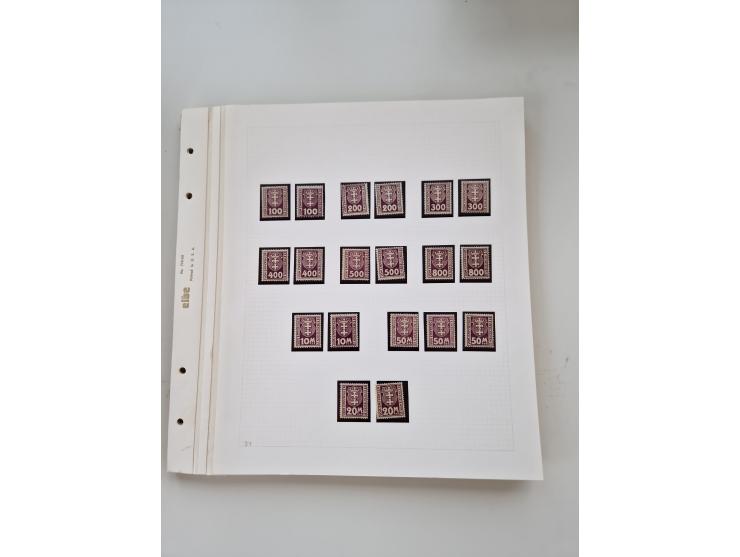 1920/39, sehr interessante und inhaltsreiche ungebrauchte/postfrische und gestempelte Sammlung, beginnend mit reichhaltigem T