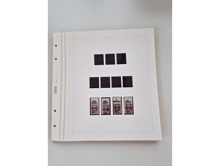 1920/39, sehr interessante und inhaltsreiche ungebrauchte/postfrische und gestempelte Sammlung, beginnend mit reichhaltigem T