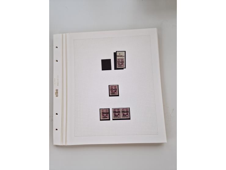 1920/39, sehr interessante und inhaltsreiche ungebrauchte/postfrische und gestempelte Sammlung, beginnend mit reichhaltigem T