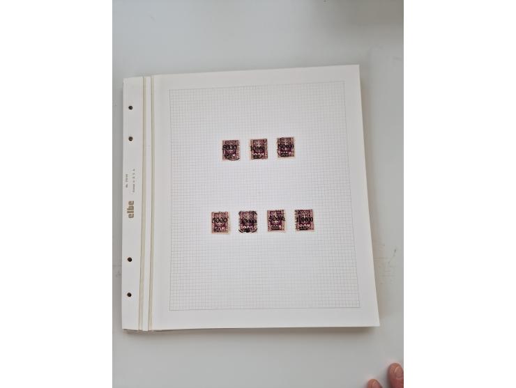 1920/39, sehr interessante und inhaltsreiche ungebrauchte/postfrische und gestempelte Sammlung, beginnend mit reichhaltigem T