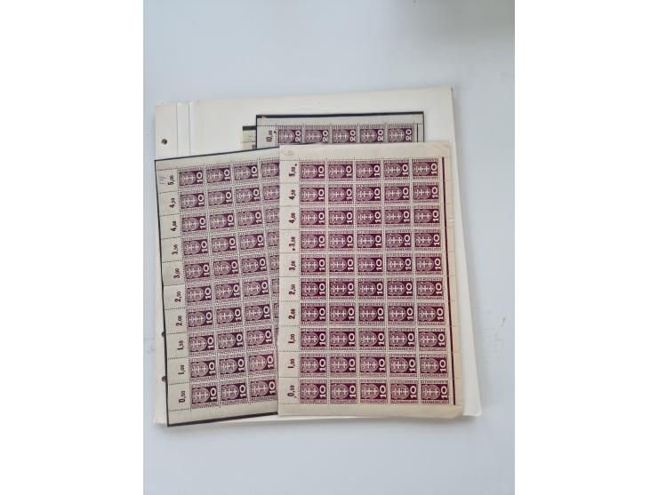 1920/39, sehr interessante und inhaltsreiche ungebrauchte/postfrische und gestempelte Sammlung, beginnend mit reichhaltigem T