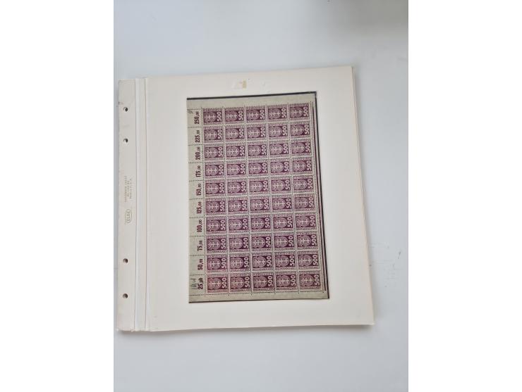 1920/39, sehr interessante und inhaltsreiche ungebrauchte/postfrische und gestempelte Sammlung, beginnend mit reichhaltigem T