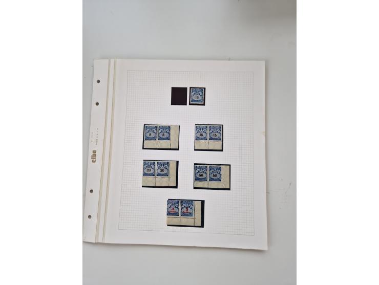 1920/39, sehr interessante und inhaltsreiche ungebrauchte/postfrische und gestempelte Sammlung, beginnend mit reichhaltigem T