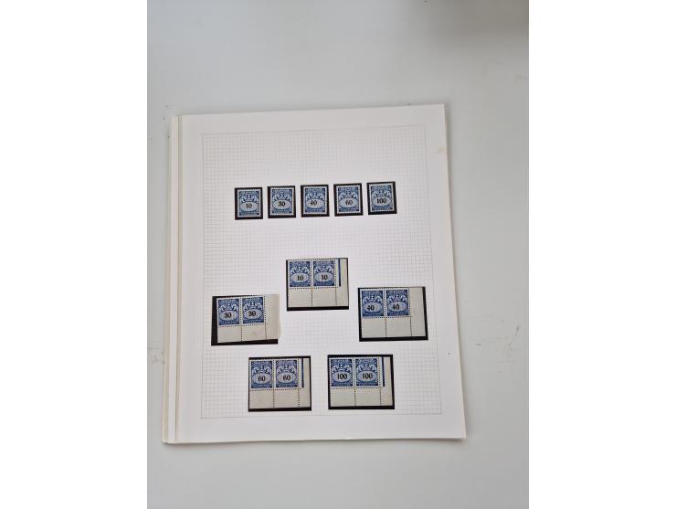 1920/39, sehr interessante und inhaltsreiche ungebrauchte/postfrische und gestempelte Sammlung, beginnend mit reichhaltigem T