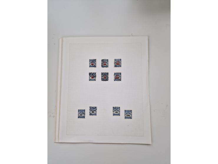 1920/39, sehr interessante und inhaltsreiche ungebrauchte/postfrische und gestempelte Sammlung, beginnend mit reichhaltigem T