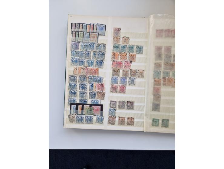 1850/2000 (ca.), umfangreicher gestempelter und postfrischer/ungebrauchter Bestand ab Klassik in elf Alben, Erhaltung von feh