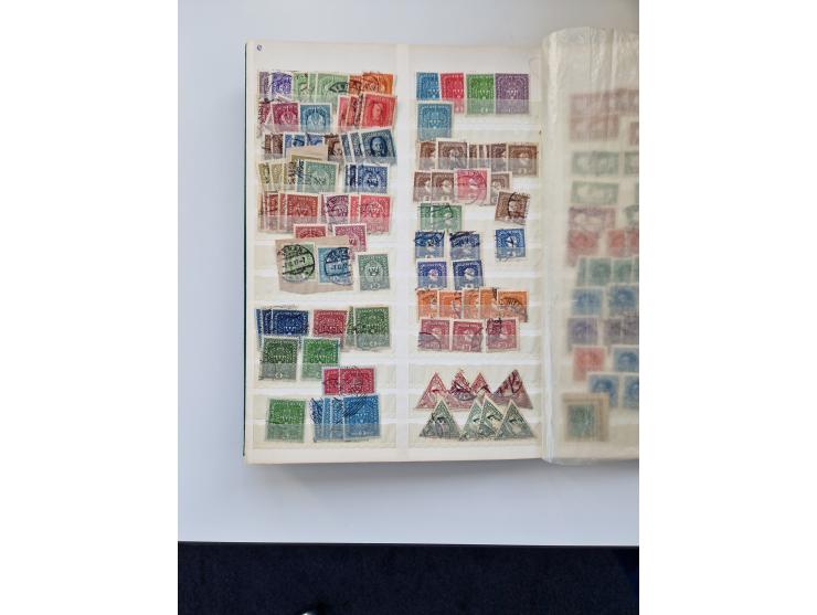 1850/2000 (ca.), umfangreicher gestempelter und postfrischer/ungebrauchter Bestand ab Klassik in elf Alben, Erhaltung von feh