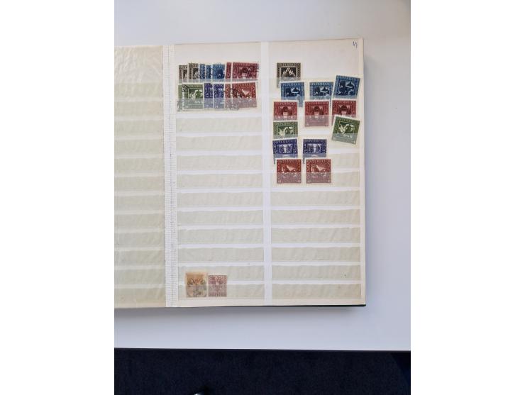 1850/2000 (ca.), umfangreicher gestempelter und postfrischer/ungebrauchter Bestand ab Klassik in elf Alben, Erhaltung von feh