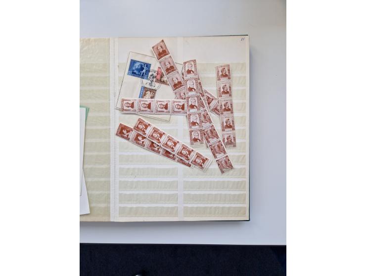 1850/2000 (ca.), umfangreicher gestempelter und postfrischer/ungebrauchter Bestand ab Klassik in elf Alben, Erhaltung von feh