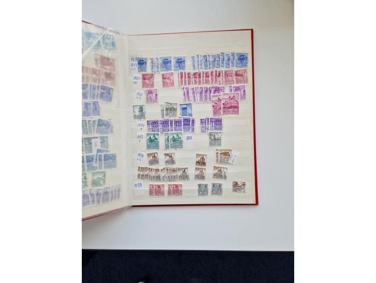 1850/2000 (ca.), umfangreicher gestempelter und postfrischer/ungebrauchter Bestand ab Klassik in elf Alben, Erhaltung von feh