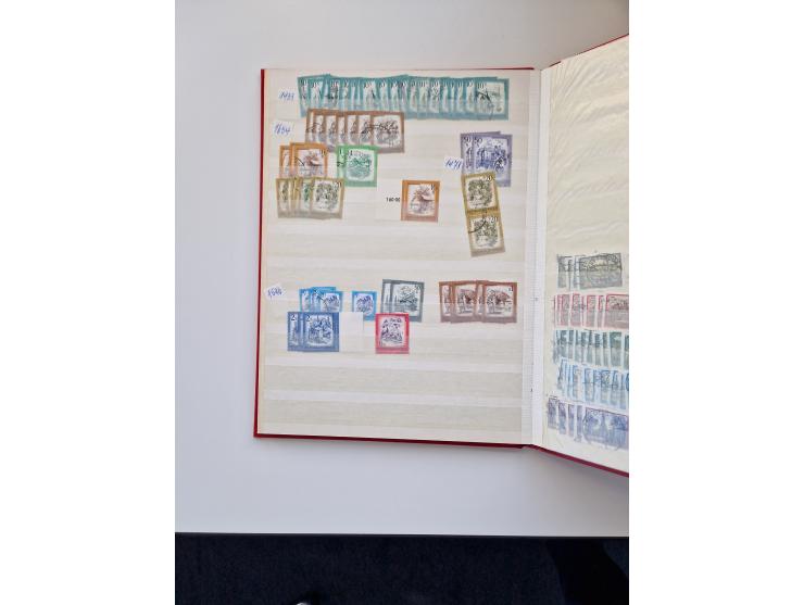 1850/2000 (ca.), umfangreicher gestempelter und postfrischer/ungebrauchter Bestand ab Klassik in elf Alben, Erhaltung von feh