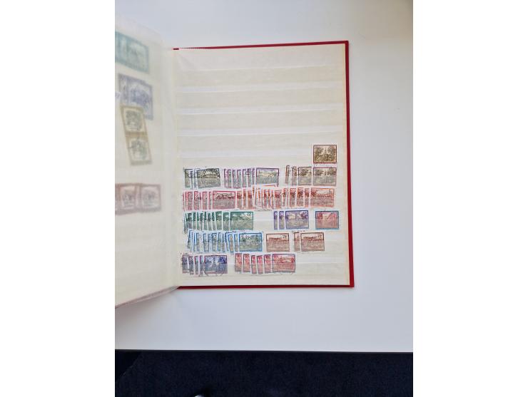 1850/2000 (ca.), umfangreicher gestempelter und postfrischer/ungebrauchter Bestand ab Klassik in elf Alben, Erhaltung von feh