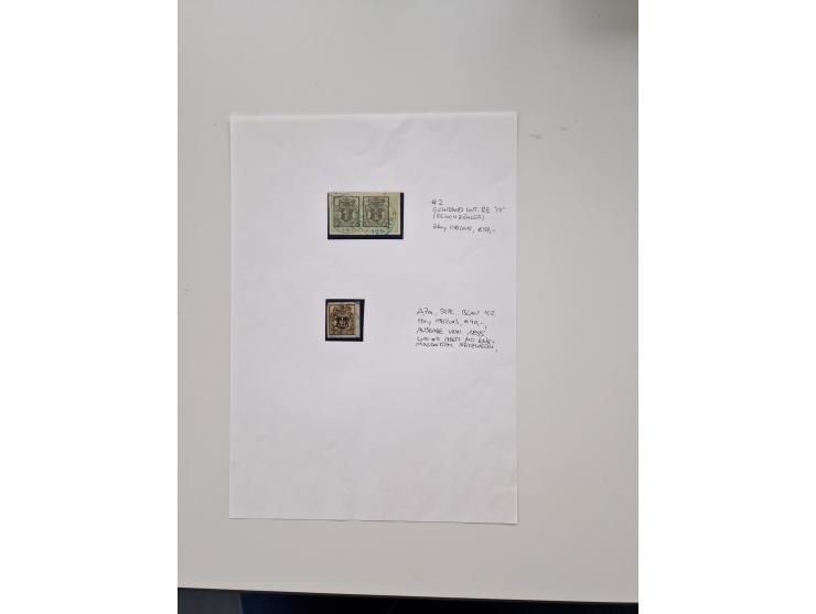 1613/1866 (ca.), Heimatsammlung Nienburg a.d. Weser mit Marken, Briefstücken und rund 80 Briefen, Ganzsachen, Post scheinen, 