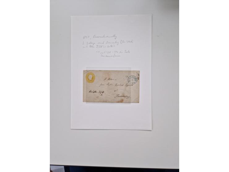 1613/1866 (ca.), Heimatsammlung Nienburg a.d. Weser mit Marken, Briefstücken und rund 80 Briefen, Ganzsachen, Post scheinen, 