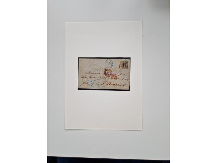 1613/1866 (ca.), Heimatsammlung Nienburg a.d. Weser mit Marken, Briefstücken und rund 80 Briefen, Ganzsachen, Post scheinen, 