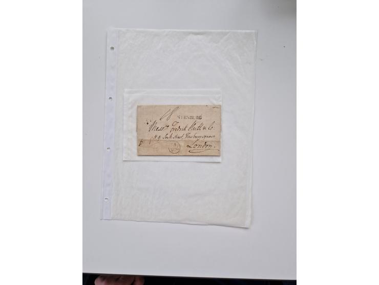 1613/1866 (ca.), Heimatsammlung Nienburg a.d. Weser mit Marken, Briefstücken und rund 80 Briefen, Ganzsachen, Post scheinen, 