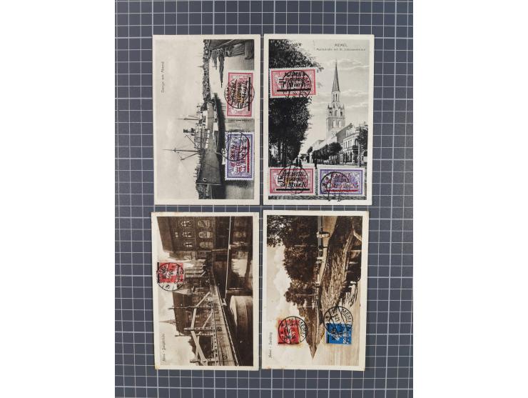 1920/23 (ca.), Partie mit über 45 Karten, einige besseren Ansichtskarten, teils etwas getönt&nbsp;