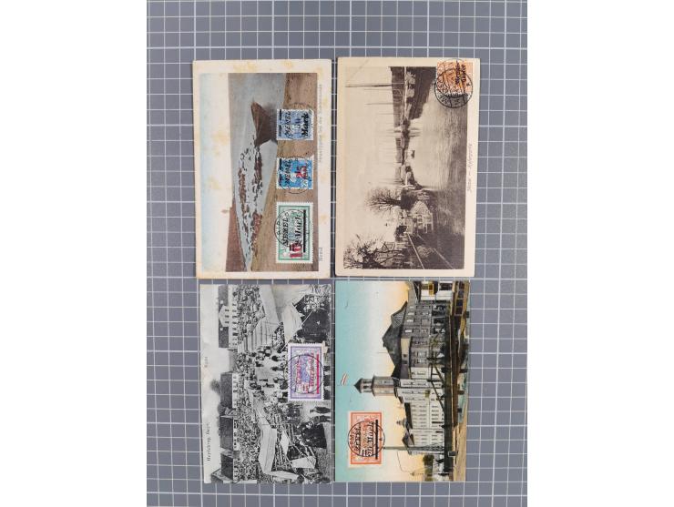 1920/23 (ca.), Partie mit über 45 Karten, einige besseren Ansichtskarten, teils etwas getönt&nbsp;