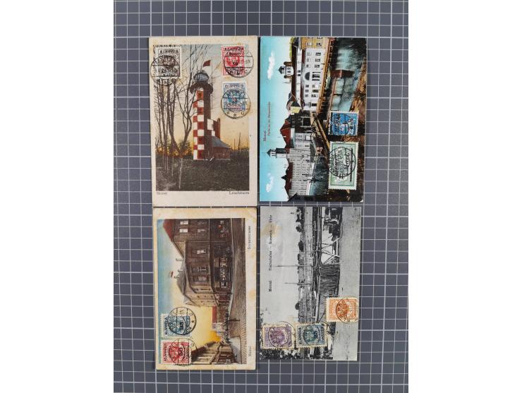 1920/23 (ca.), Partie mit über 45 Karten, einige besseren Ansichtskarten, teils etwas getönt&nbsp;