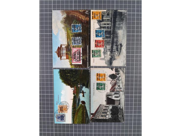 1920/23 (ca.), Partie mit über 45 Karten, einige besseren Ansichtskarten, teils etwas getönt&nbsp;