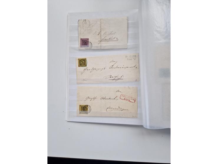 1750/1880 (ca.), umfangreicher Sammlungsbestand von ca. 220 Briefen, Ganzsachen und Postscheinen in unterschiedlicher Erhaltu