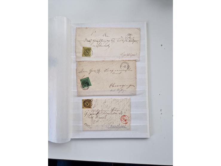 1750/1880 (ca.), umfangreicher Sammlungsbestand von ca. 220 Briefen, Ganzsachen und Postscheinen in unterschiedlicher Erhaltu