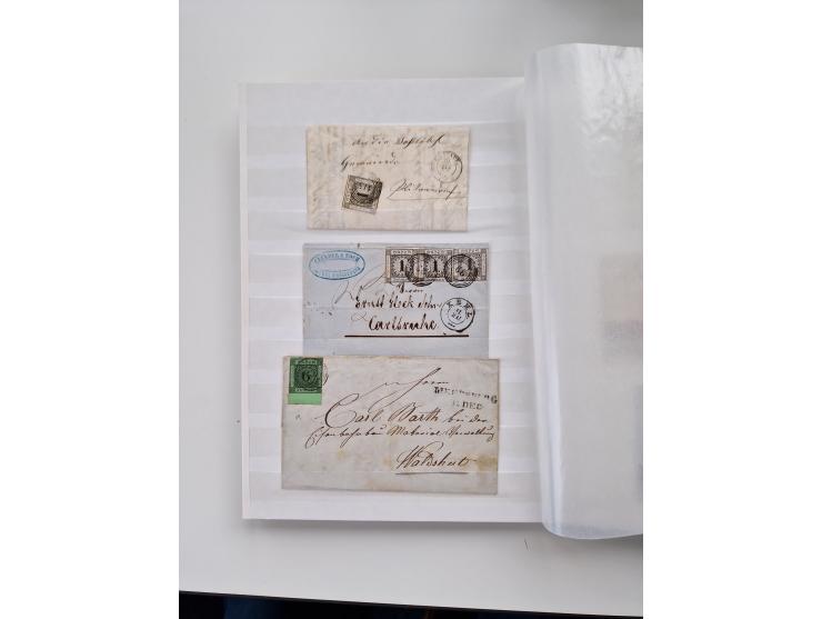 1750/1880 (ca.), umfangreicher Sammlungsbestand von ca. 220 Briefen, Ganzsachen und Postscheinen in unterschiedlicher Erhaltu